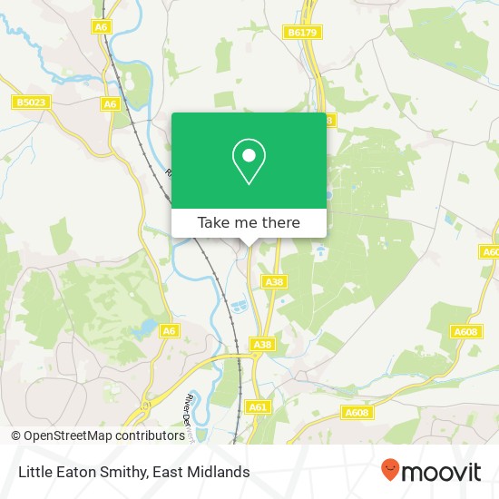 Little Eaton Smithy map