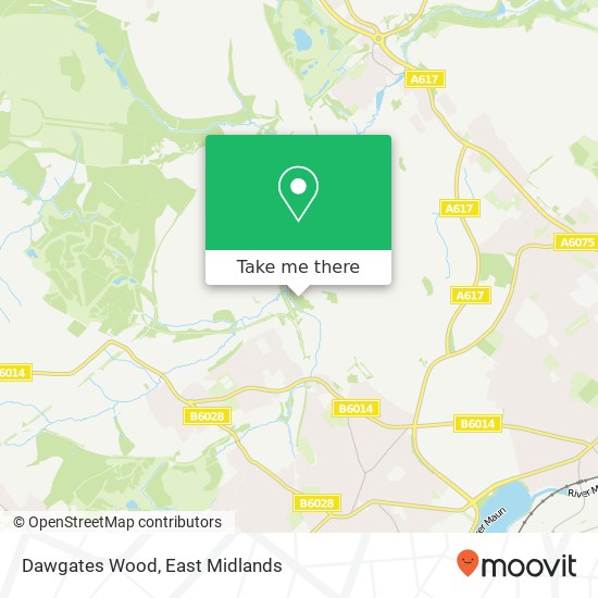 Dawgates Wood map