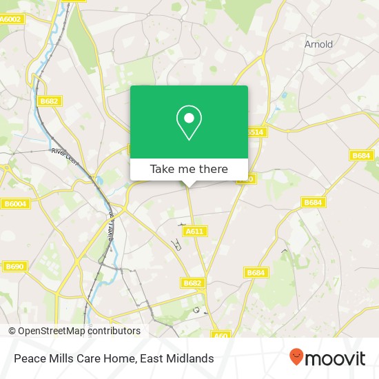 Peace Mills Care Home map