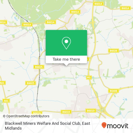 Blackwell Miners Welfare And Social Club map