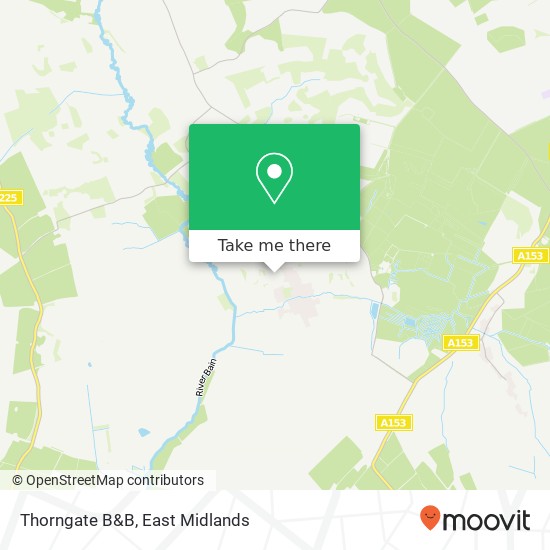 Thorngate B&B map