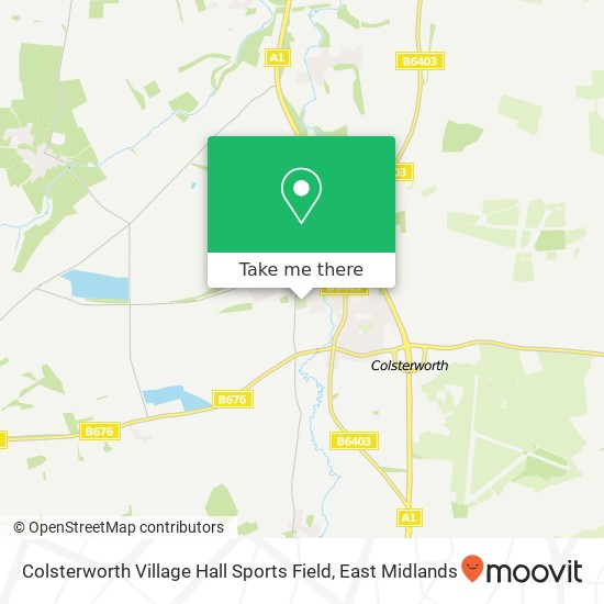 Colsterworth Village Hall Sports Field map