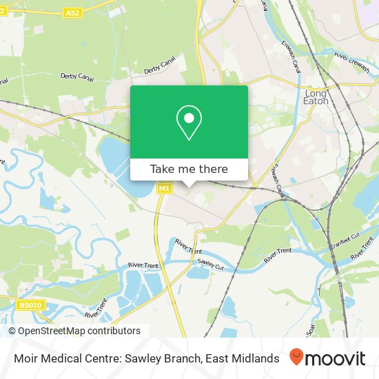 Moir Medical Centre: Sawley Branch map