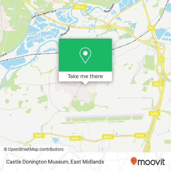 Castle Donington Museum map