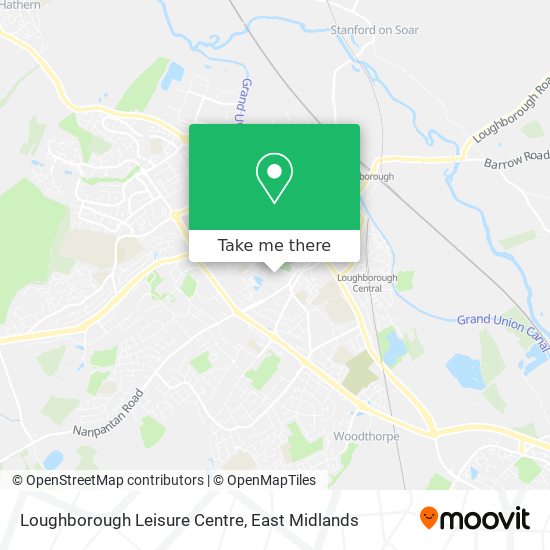 Loughborough Leisure Centre map