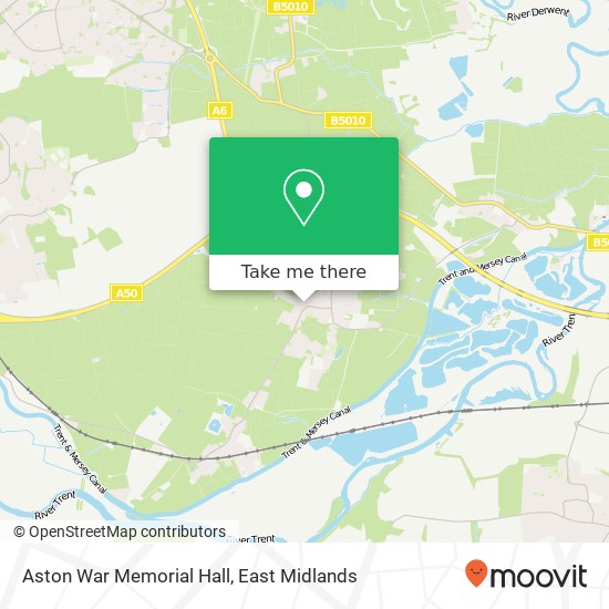 Aston War Memorial Hall map