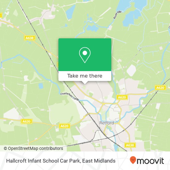 Hallcroft Infant School Car Park map