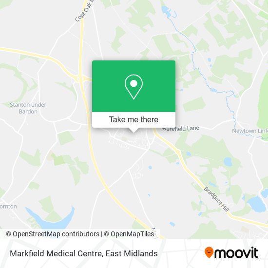 Markfield Medical Centre map