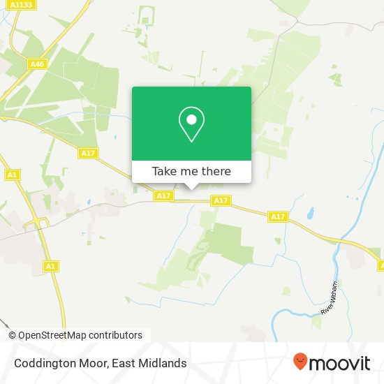Coddington Moor map