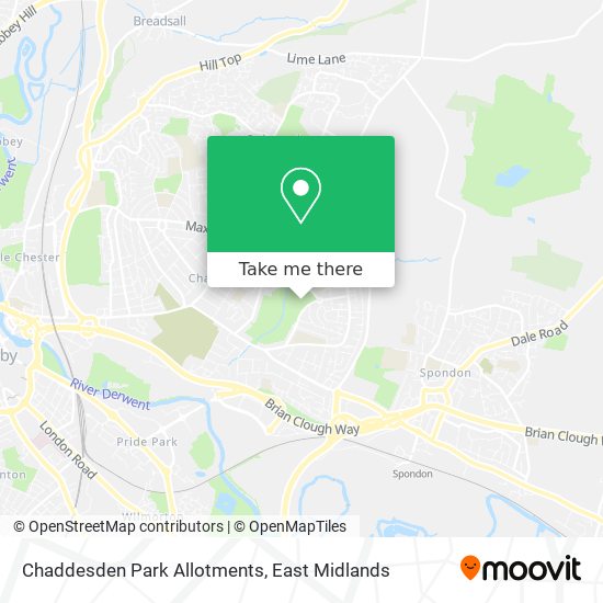 Chaddesden Park Allotments map