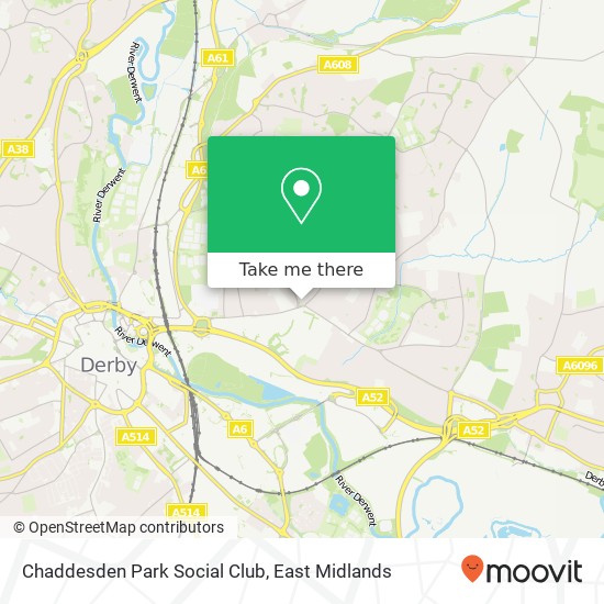 Chaddesden Park Social Club map