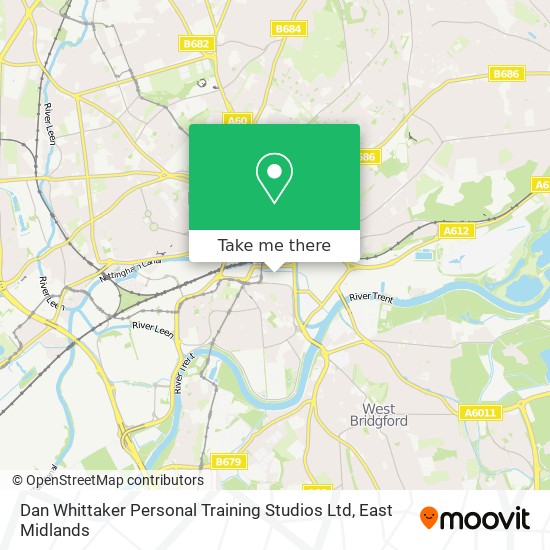 Dan Whittaker Personal Training Studios Ltd map