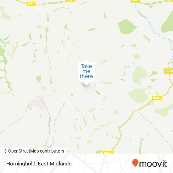 Horninghold map
