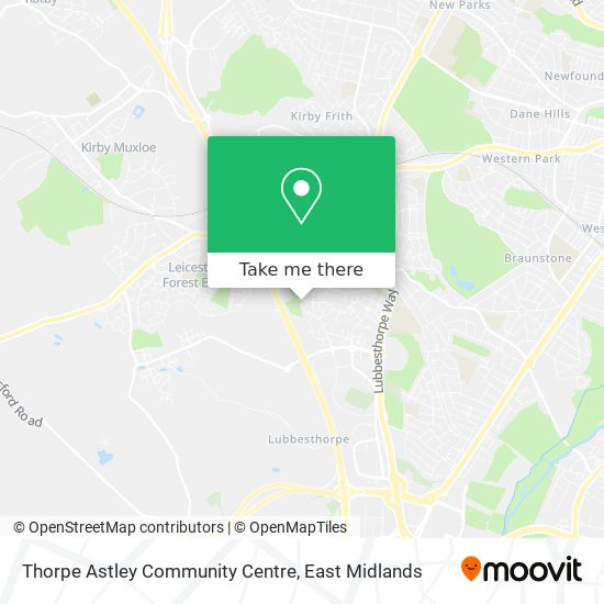 Thorpe Astley Community Centre map