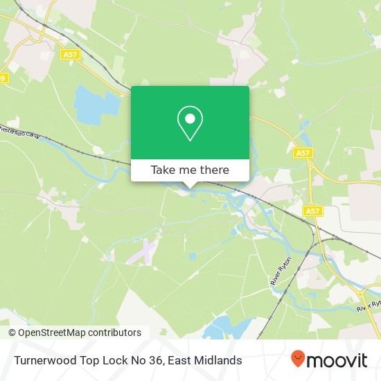 Turnerwood Top Lock No 36 map