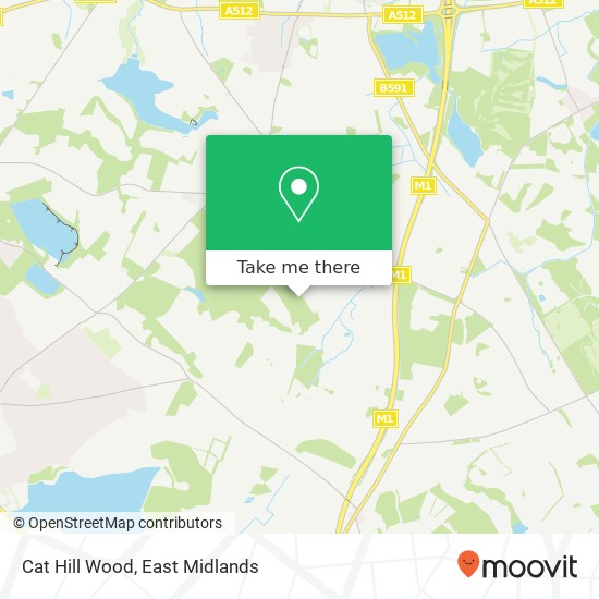 Cat Hill Wood map