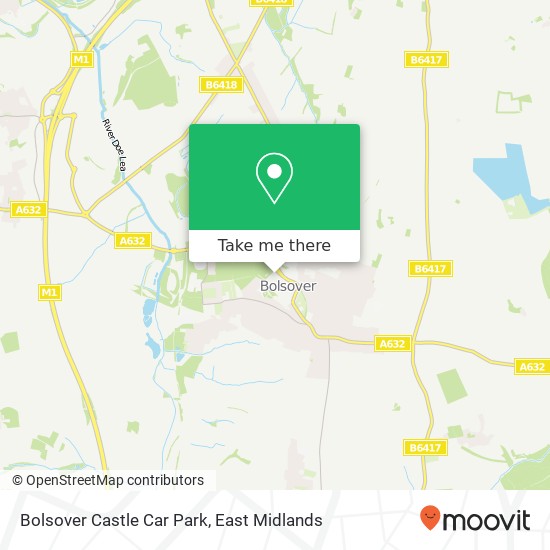 Bolsover Castle Car Park map