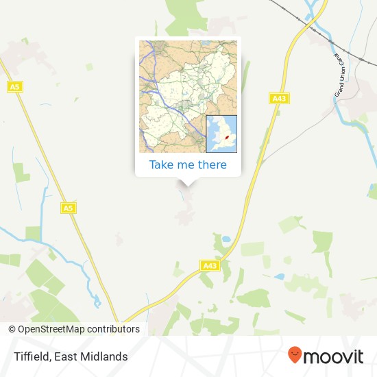 Tiffield map