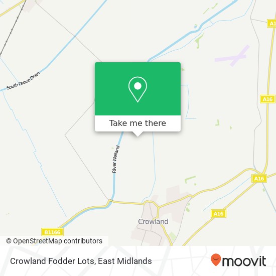 Crowland Fodder Lots map