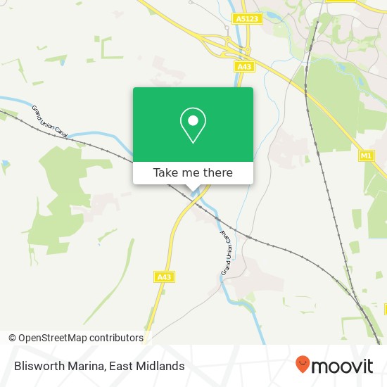 Blisworth Marina map