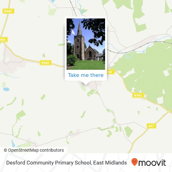 Desford Community Primary School map