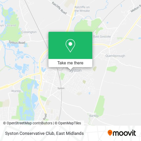 Syston Conservative Club map