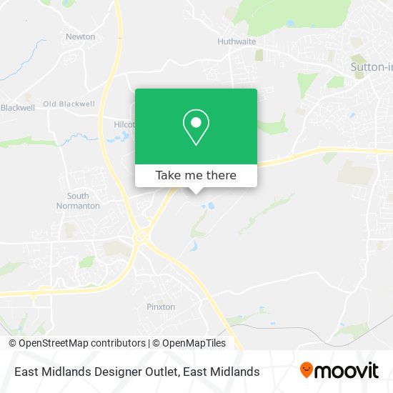 East Midlands Designer Outlet map