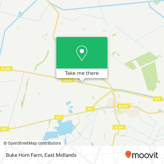 Buke Horn Farm map