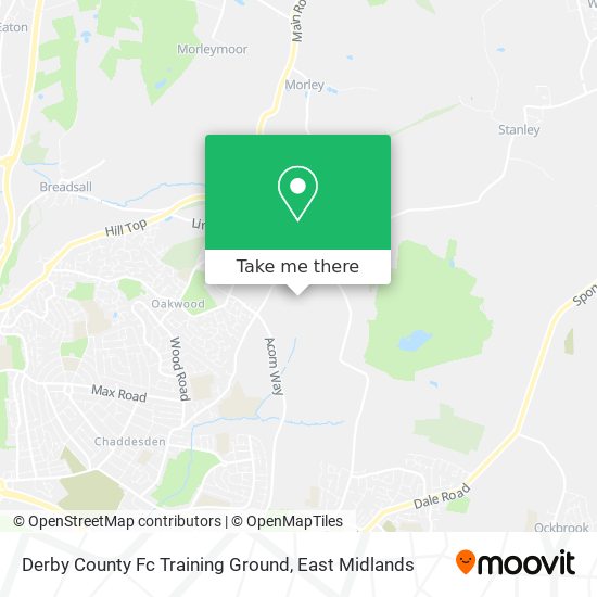 Derby County Fc Training Ground map