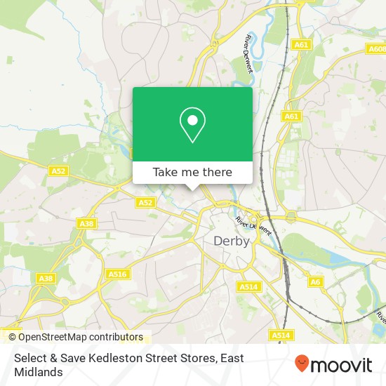 Select & Save Kedleston Street Stores map