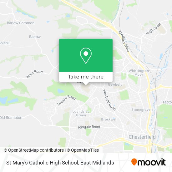 St Mary's Catholic High School map