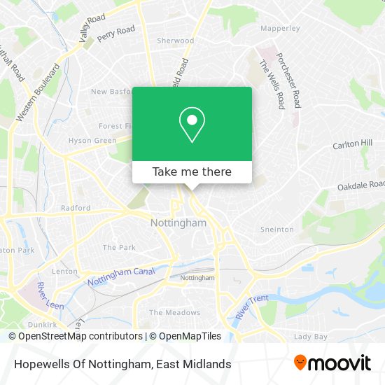 Hopewells Of Nottingham map