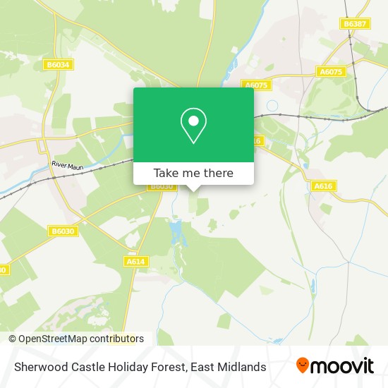 Sherwood Castle Holiday Forest map