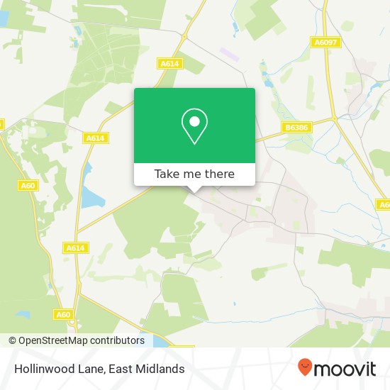 Hollinwood Lane map