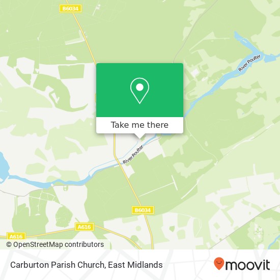 Carburton Parish Church map