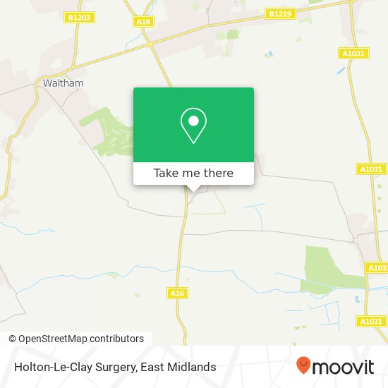 Holton-Le-Clay Surgery map