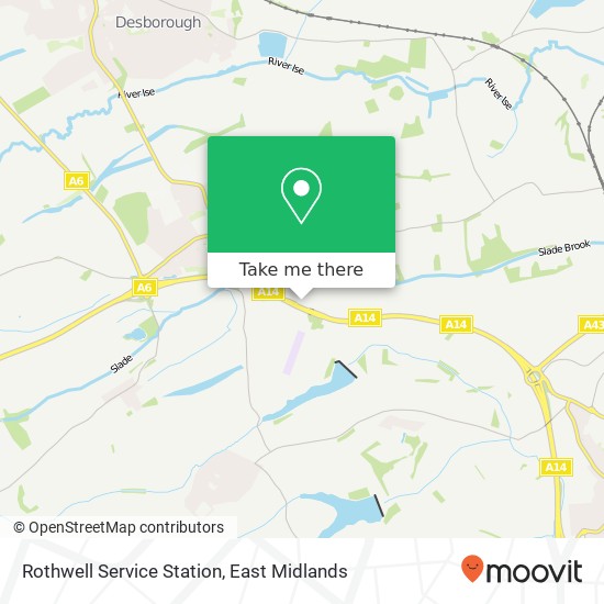Rothwell Service Station map