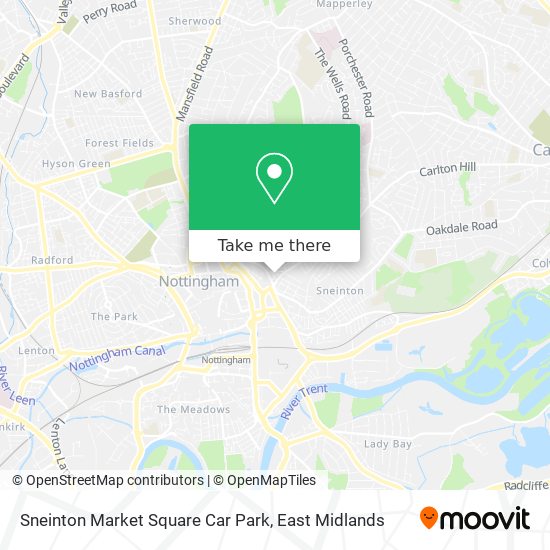 Sneinton Market Square Car Park map