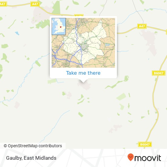Gaulby map
