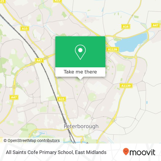 All Saints Cofe Primary School map