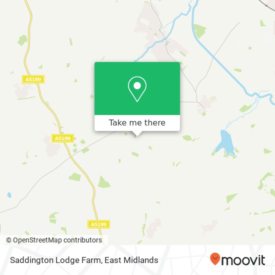 Saddington Lodge Farm map