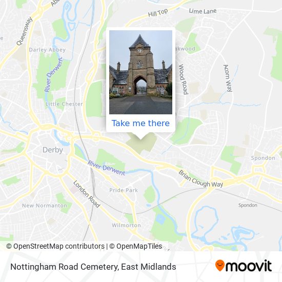 Nottingham Road Cemetery map