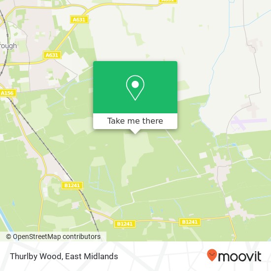 Thurlby Wood map