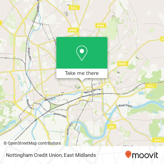 Nottingham Credit Union map