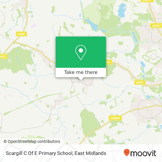 Scargill C Of E Primary School map