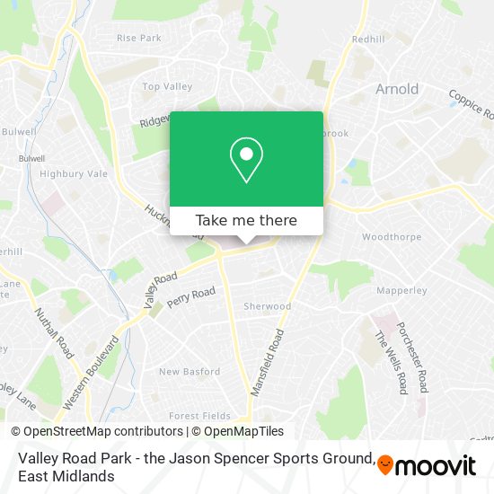 Valley Road Park - the Jason Spencer Sports Ground map