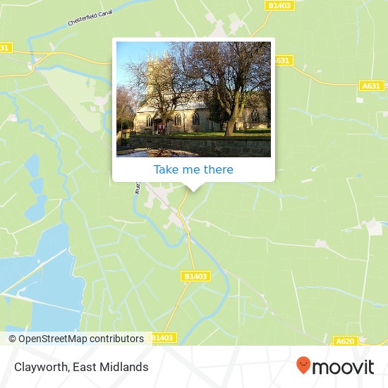 Clayworth map