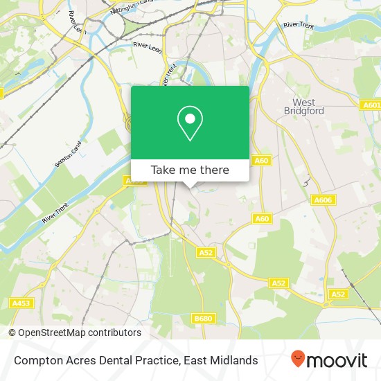 Compton Acres Dental Practice map