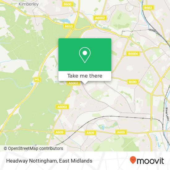 Headway Nottingham map