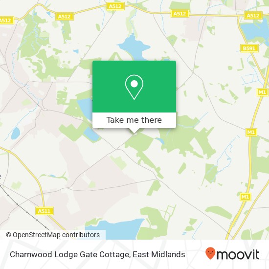 Charnwood Lodge Gate Cottage map
